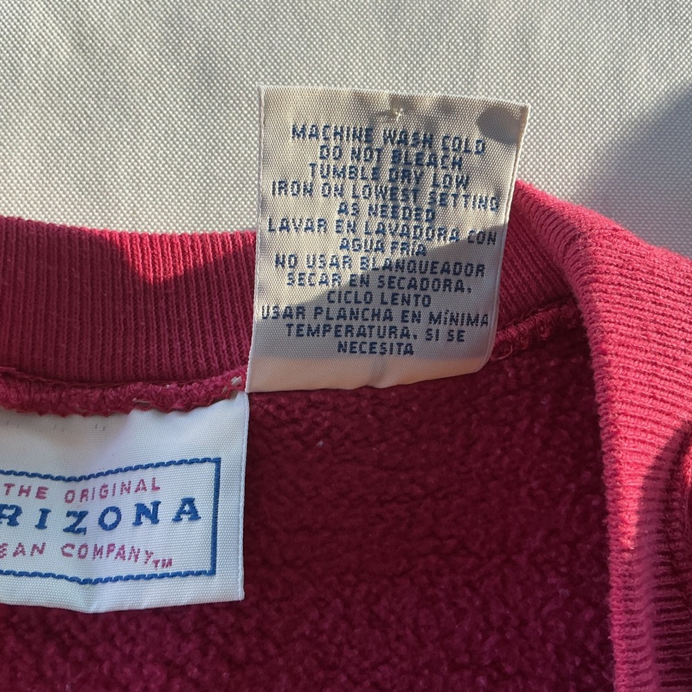 Arizona‎ Jean Co. USA 95AZJ-11 Red Graphic Sweatshirt Women's Large - Picture 9 of 9